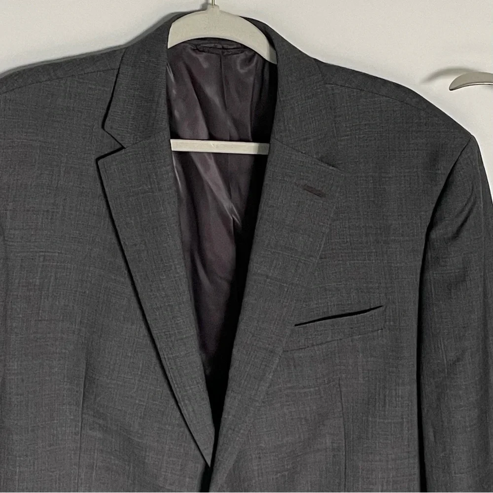 Lauren Ralph Lauren Gray Wool 2 Button Sport Coat Blazer Suit Jacket - 47125